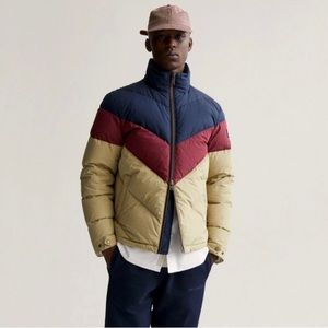 Aime Leon Dore x Woolrich Chevron Puffer Jacket size M